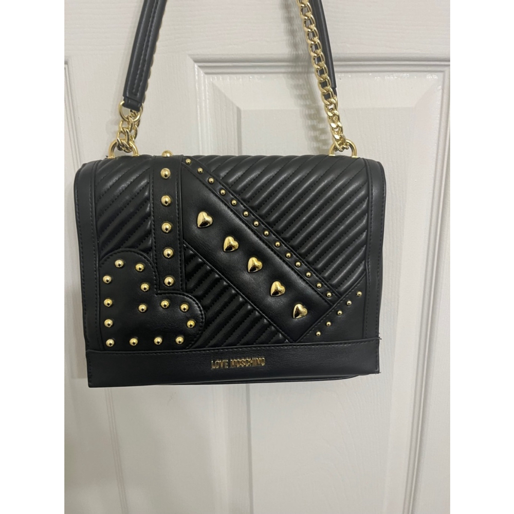 Authentic Love Moschino Borsa Quilted Faux Leather Shoulder Bag